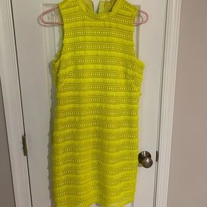 Neon Yellow J Crew Dress, size 2